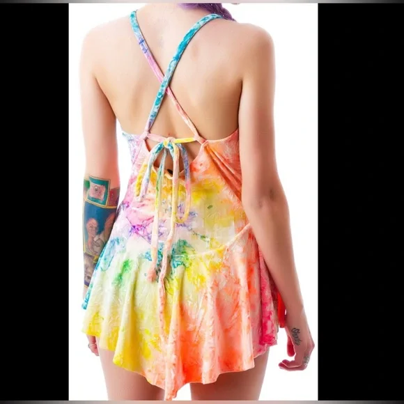 ⭐️ UNIF ROMPER DRESS ⭐️ WORN ONCE FOR A 5 MIN. PHOTOSHOOT - Picture 3 of 3